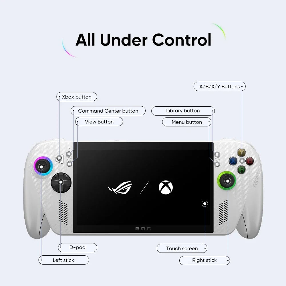 2025 ASUS ROG Xbox Ally(2025) Gaming Handheld PC 7" 120Hz FHD IPS Display AMD Ryzen Z2 A Processor Windows 11 Home Game Console