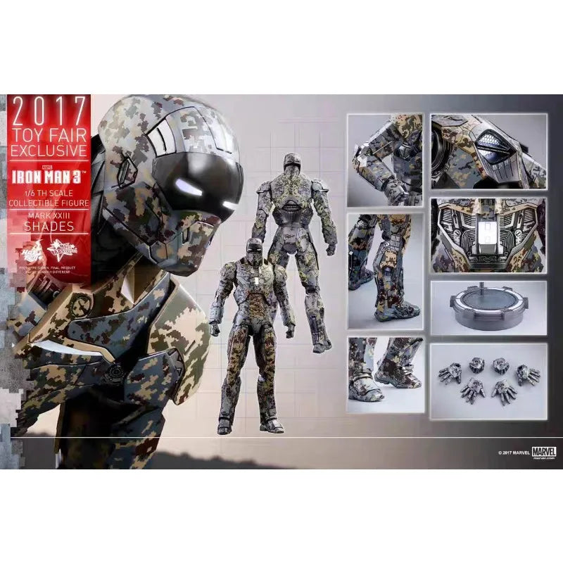 Original Hot Toys MARVEL MMS415 IRON MAN3 Iron Man MARK 23 SHADES Anime Figure Toys Collection Model