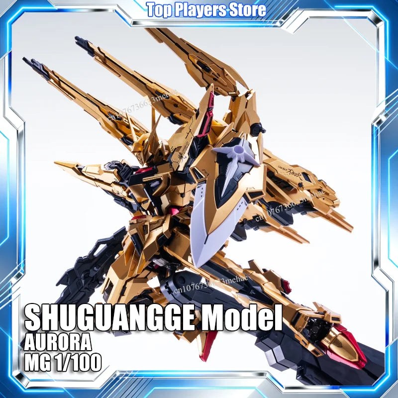 In Stock SHUGUANGGE Model Akatsuki Aurora MG 1/100 ORB-01 Assembly Model Kit GK Toy With Two Pack Alloy Skeleton Action Figure
