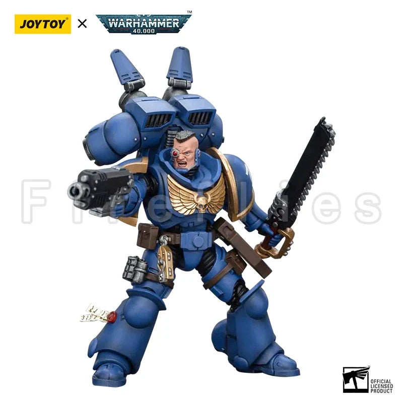 1/18 JOYTOY Action Figure 40K Ultramarines Jump Pack Intercessors Anime Model Toy
