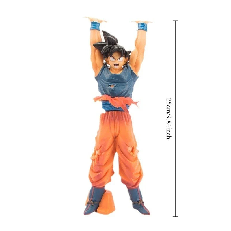 25cm Dragon Ball Dragon Ball Budokai Two-color Super Spirit Battle-damaged Goku Action Figure Collection Model Toy