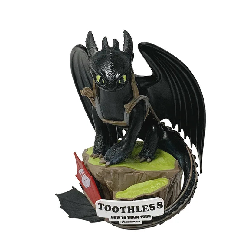 Beast Kingdom Dragon Taming Master Night Evil Dinosaur Toothless Boy Toothless Boy Doll Model Desktop Ornament