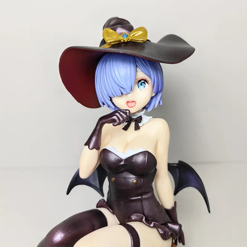 Re:Zero -Starting Life In Another World Rem Phantom Night Magician Figure Gk Model Collection Doll Desk Decora Halloween Gifts