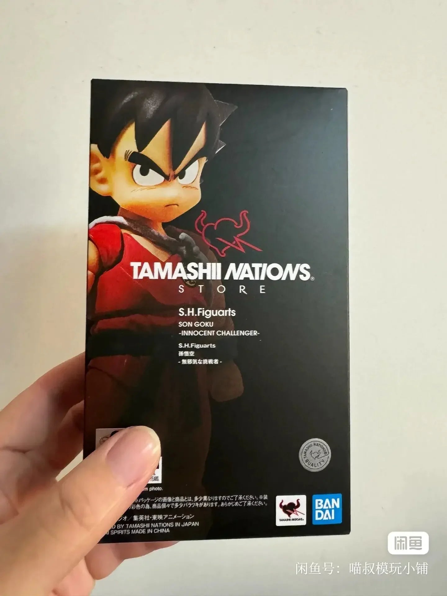 Original Bandai Shf Dragon Ball Anime Figures Innocent Challenger Son Goku Action Figurine Kid Goku S.h.figuarts Toy In Stock