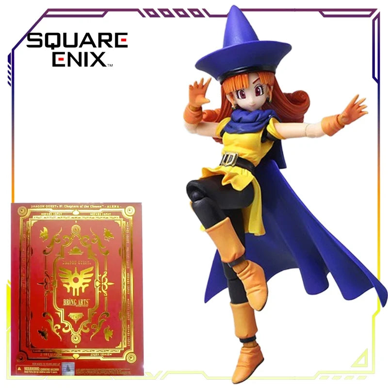 SquareEnix Bring Arts Dragon Quest Articulated Action Figure Set - Anlina Bianca Flora Camus Terry Collectible Toy Gift for Boys