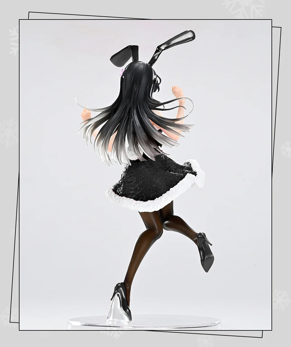 In Stock TAITO Coreful Mai Sakurajima Winter Bunny Ver Desktop Cute Doll Anime Figures Kawaii PVC Gift Toys Collectible Models