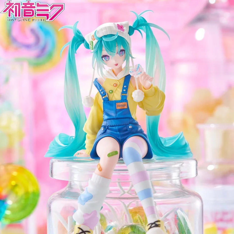 New Hatsune Miku Lollipop Series Figure Anime Peripheral Collectible Models Decorative Decorations Children Kawaii Gift