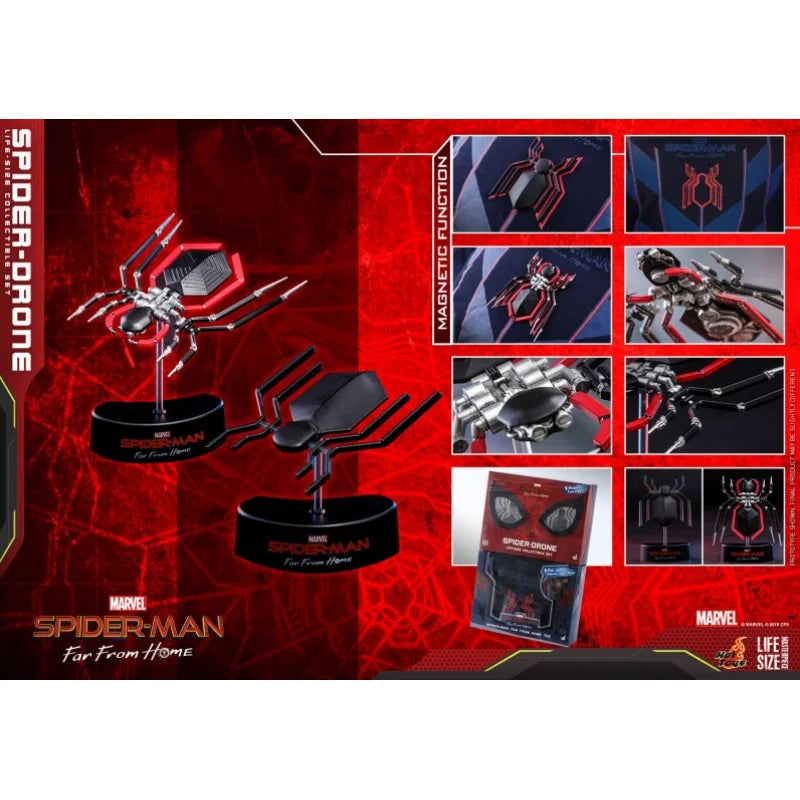 Hot Toys Spider Man Spider Machine LMS011 Original Non Flying Static Model Magnetic Function Collectible Figure Boy Toy Gift