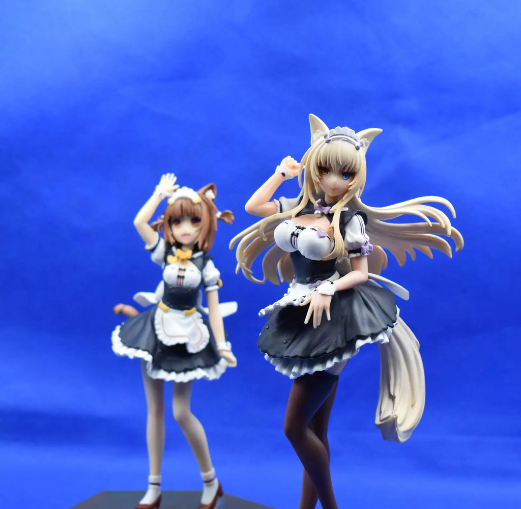 16CM Anime Nekopara Azuki Figure Standing Maid Outfit Ver Coconut Anime Model Toy Gift Collection Action Figure PVC