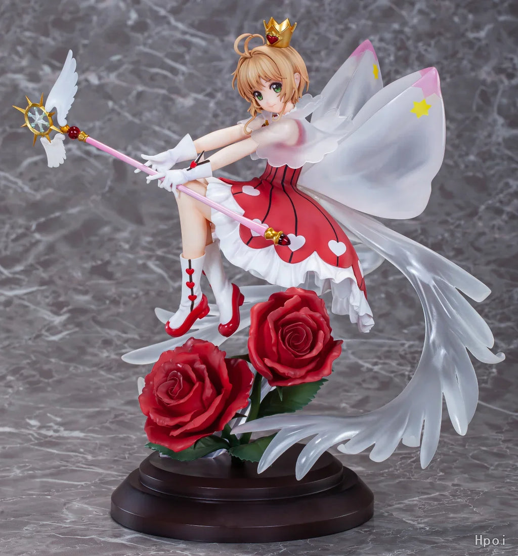 【FS】 In stock WINGS INC. Cardcaptor Sakura Transparent Card Chapter Sakura Kinomoto Scale 1/7 Figure Toy Model Gift