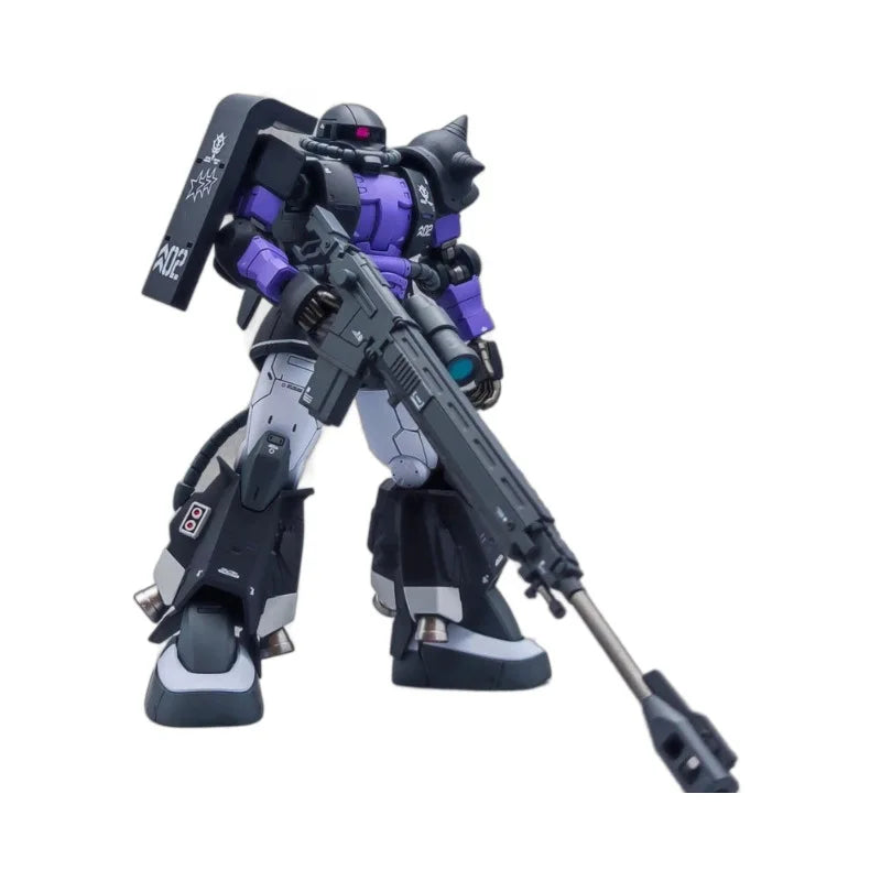Gaogao Zaku Ms-06R-1A Assembly Model Action Model Kit Hg 1/144 005 003 Zaku Ii High Sniper Rifle Axe Cannon Mobility Type Robot