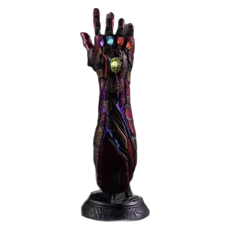 Avengers Endgame MK85 Infinity Gauntlet Replica 1:1 Scale Resin Statue with LED Light Premium Movie Prop Decor & Gift