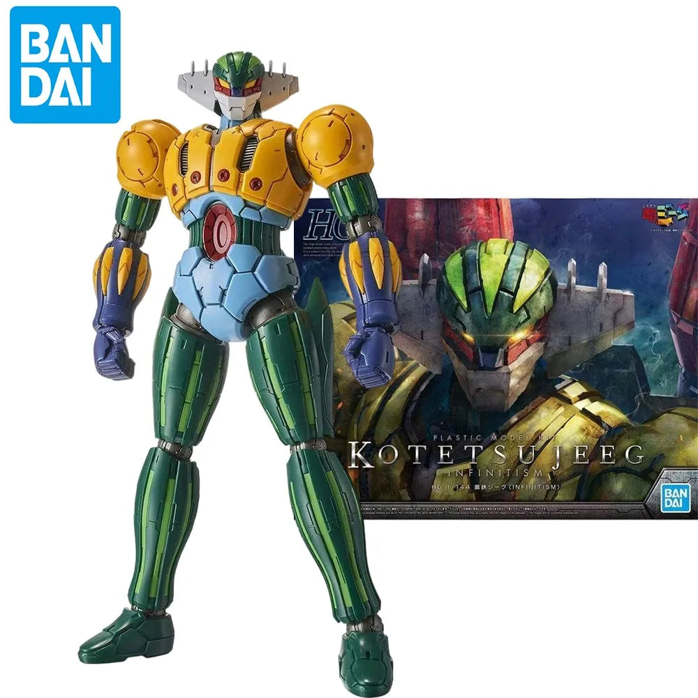 Bandai Model Kit Anime Figure HG 1/144 KOTETSU JEEG Action Figure Assembly Model Toys Collectible Gifts for Children