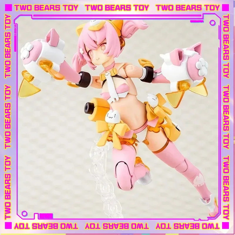 In stock Original Kotobukiya Anime Action Figure MEGAMI DEVICE PUNI MOFU TU Assembly Model Kit Collection Toy Gift For Children