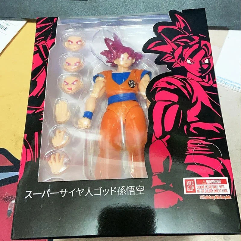 In Stock Dragon Ball Super Saiyan God Son Goku Figure Shf Goku Black Anime Action Figures PVC Collection Model Toys Gift