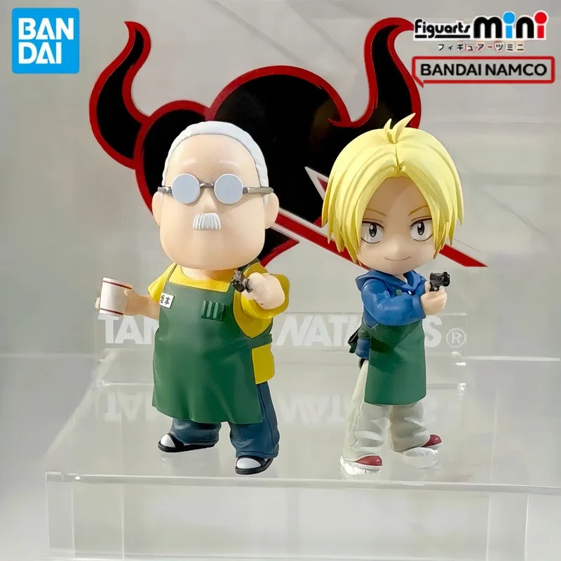In Stock Bandai Original Figuarts Mini Fm Series Sakamoto Days Sakamoto Tarou Chibi Anime Figure Pvc Desktop Decor Toys Gifts