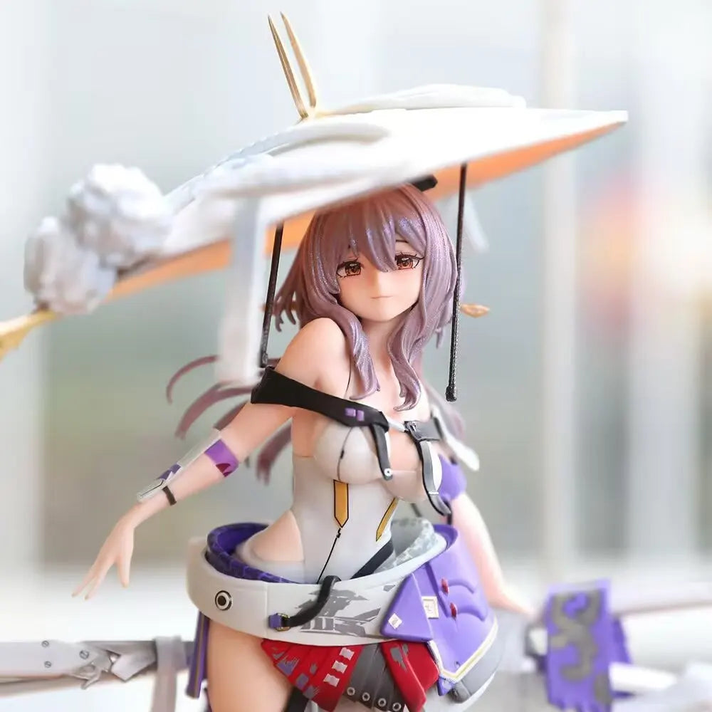 25cm Anime Nikki Red Lotus Victory Goddess Anime Gk Model Handmade Trendy Play Statue Periphery Collection Ornament Toy Gift
