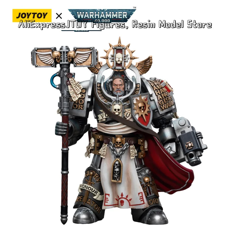 JOYTOY 1/18 Action Figures 40K Grey Knights Grand Master Voldus Caddon Vibova Anime Game Model Gift