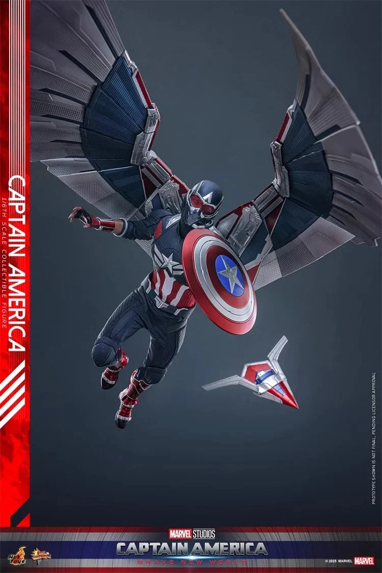 In Stock Hottoys MMS779 Captain America 4 1/6 Soldier Doll Action Figure Toy Gift Model Collection Hobbies