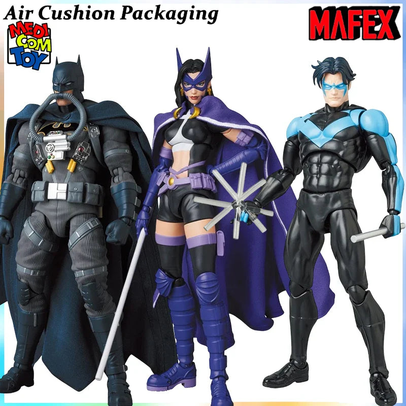 MEDICOM TOY Original MAFEX Serie Hush Batman Joker Super STEALTH Dark JUMPER Female Hunter Nightwing Actionfiguren Modell Spielzeug