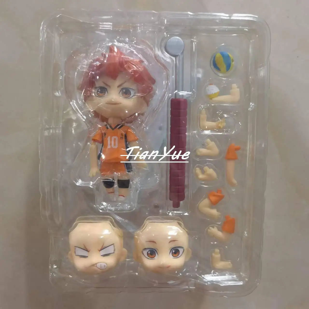 Anime Haikyuu!! Volleyball boy Hinata Shoyo 1411 Tobio Kageyama 1455 Articulated Figure Car Decoration 10CM