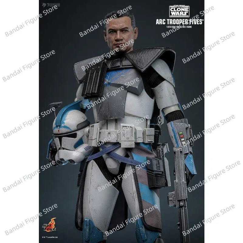 HOTTOYS HT TMS132 1/6 Collectible ARC TROOPER Fives Action Figure STAR WARS CLONES 12" Full Set Man Figurine Gifts Model