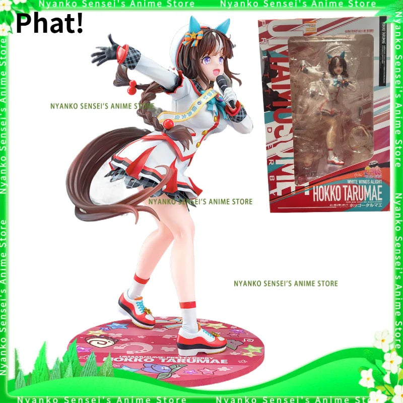 Auf Lager Phat! Uma Musume Pretty Derby Hokkori Tsumore White Wing Return Ver. 1/7 24cm Figur Anime Modell Desktop Sammlerstück