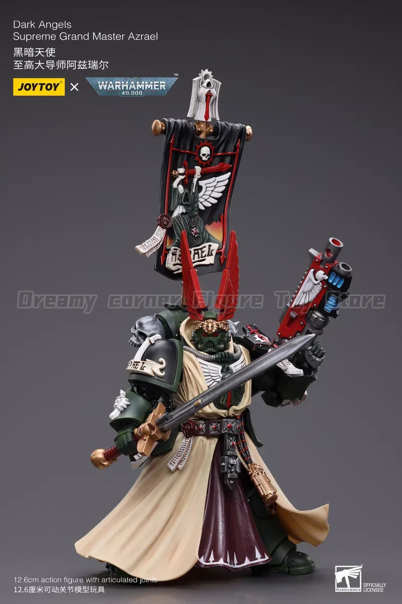 【In Stock】JOYTOY Warhammer 40K Dark Angels Supreme Grand Master Azrael 1/18 Action Figures Toys Models Gifts Collection
