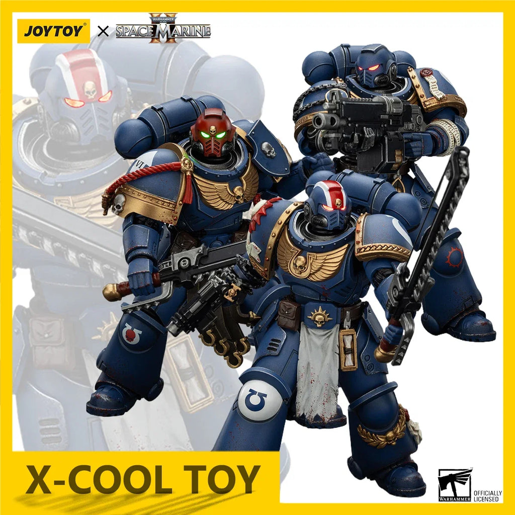 JOYTOY Warhammer 40K Action Figure 1/18 Uitramarines Lieutenant Titus Action Figure Gadriel Brother Chairon Joint Movable Model