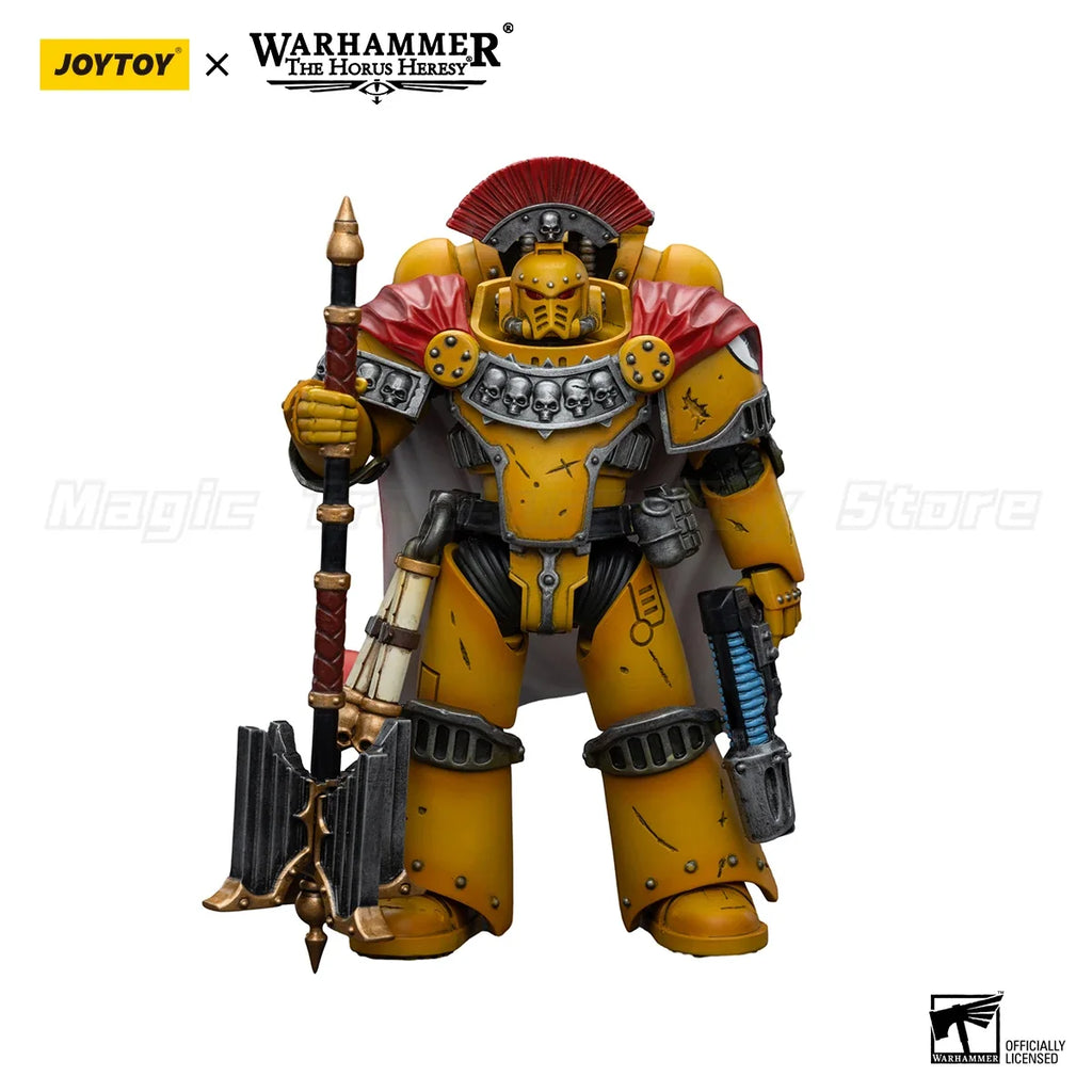 【In Stock】JOYTOY Warhammer 40K Imperial Fists Legion Chaplain Consul Model Toys Gifts 1/18 Action Figure