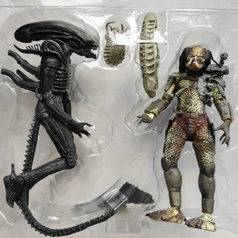 Spot Neca  Alien Vs Predator Double Couple Set 1979 Movie Version Movable Model Desktop Decoration Ornament Action Figures Gifts