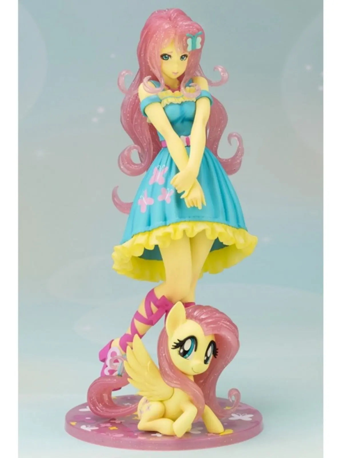 In Stock Original Genuine KOTOBUKIYA BISHOUJO STATUE Fluttershy 22cm 1/7 Anime Portrait Model Toy Collection Gift