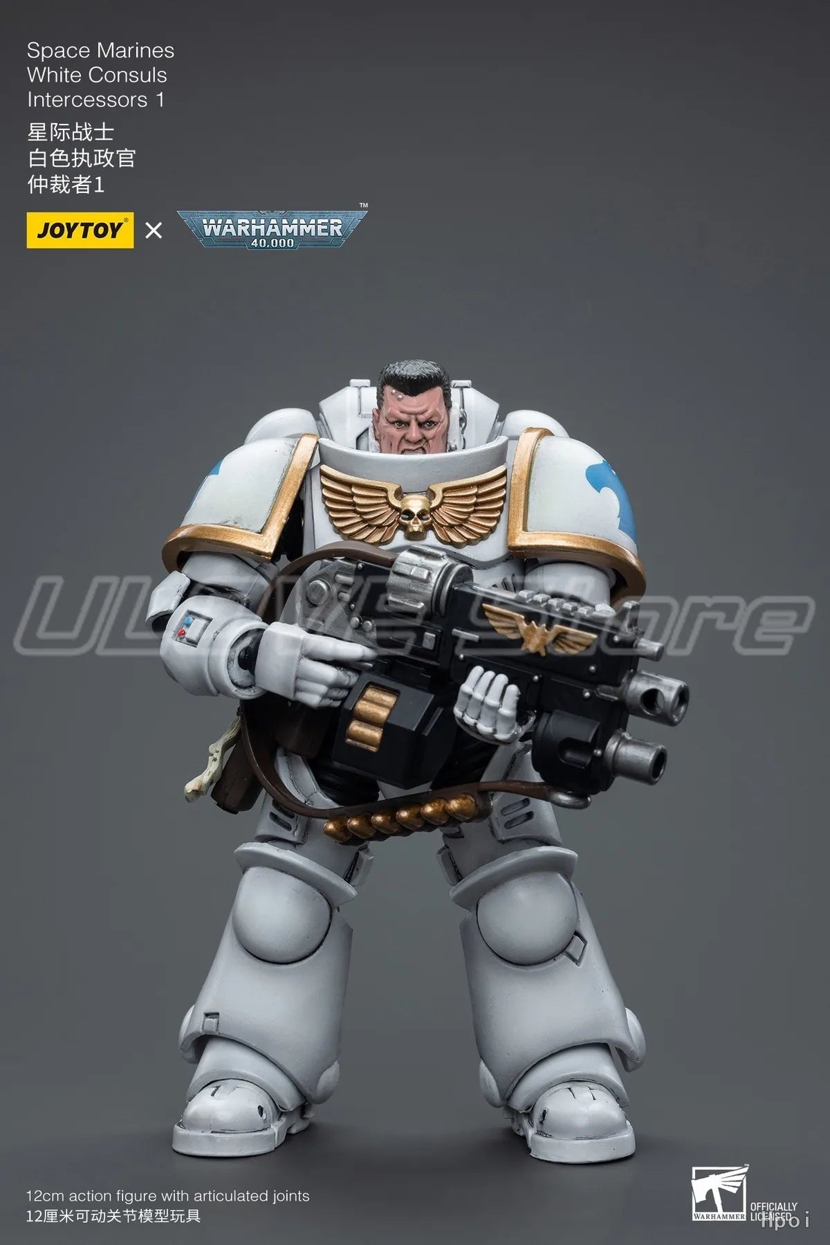 In Stock Original JOYTOY Warhammer 40K Space MarinesWhite ConsulsIntercessors 1 1/18 Action Figures Gifts Toys Models