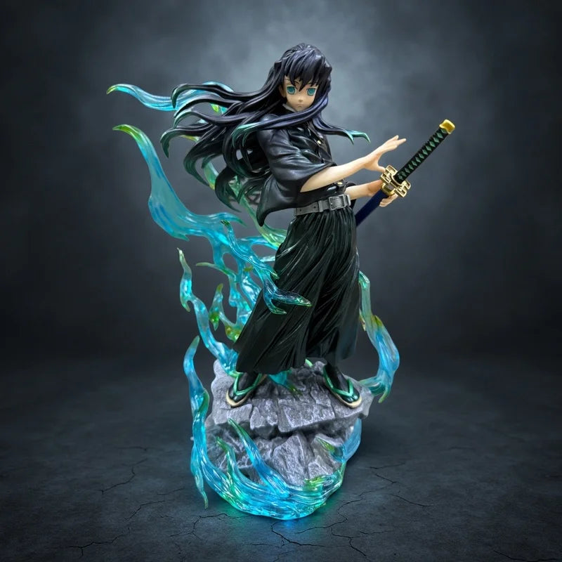 2025 New In Stock Demon Slayer Anime Figures Tokitou Muichirou Figure Pvc Statue Collectible Model Desk Decoration Toys Gifts