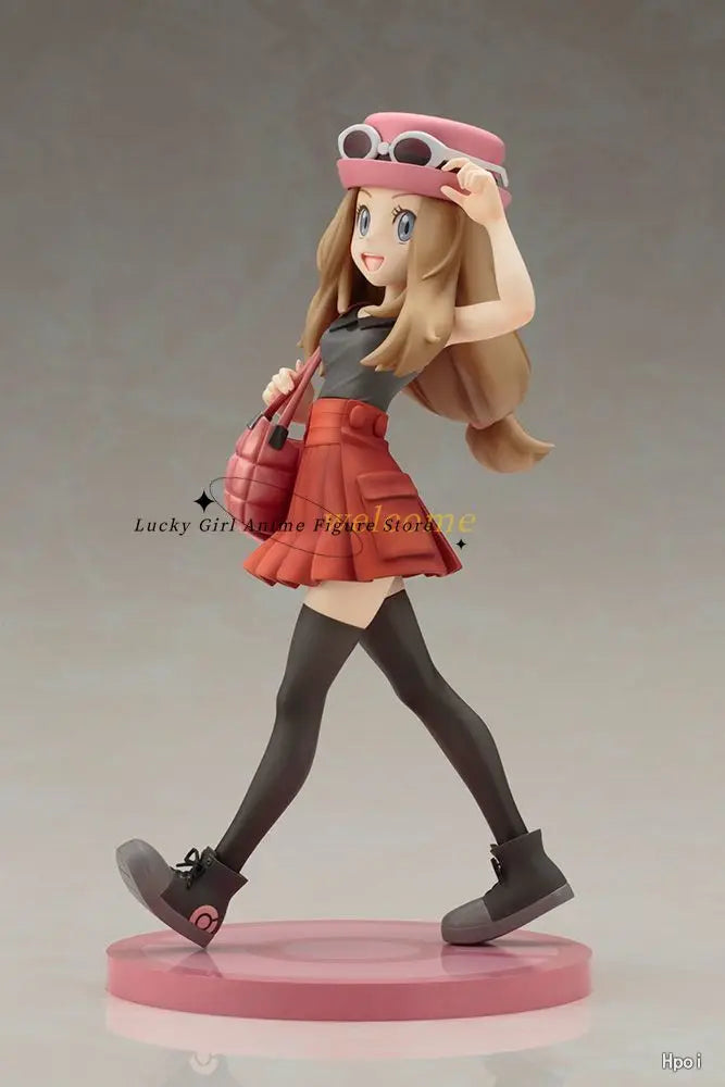 In Stock Original Kotobukiya Pokémon Figure Series Pokemon Serena Fennekin 20CM Anime Cute Statue Figure Gift