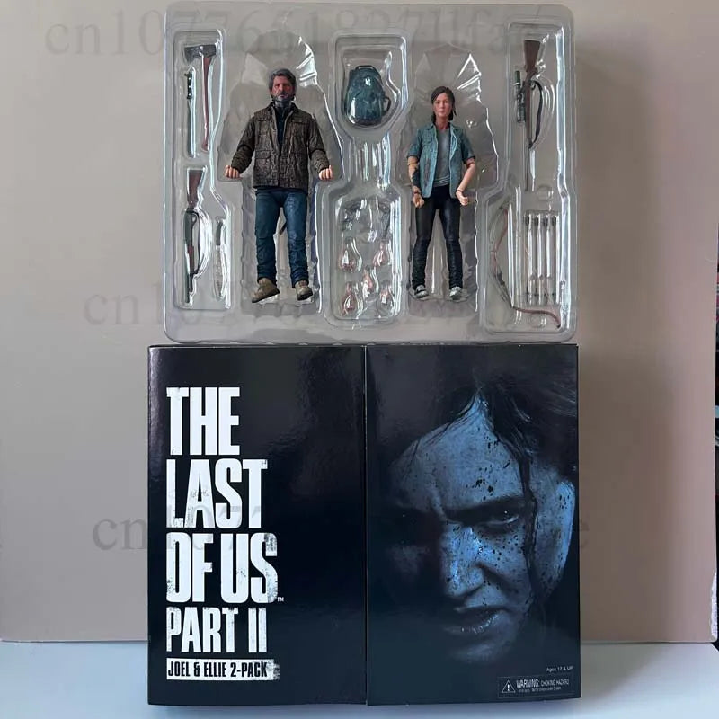 NECA Figure The Last Of Us Part 2 Joel Ellie With Bow Action Figure 18cm 2pcs set Model Toy Joint Movable Doll Christmas Gift