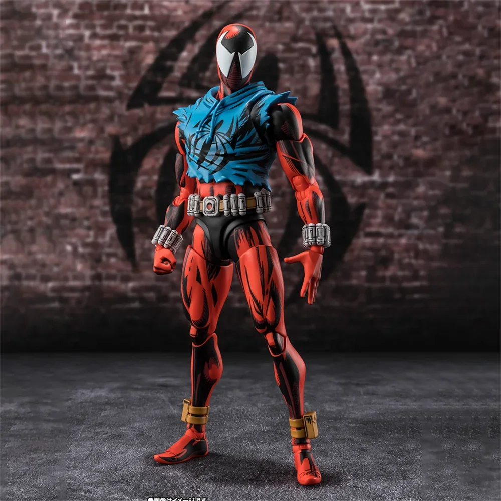100% Original Bandai Spirits S.H.Figuarts Spider-Man: Across The Spider-Verse Scarlet Spider Ben Reilly Action Figure Model