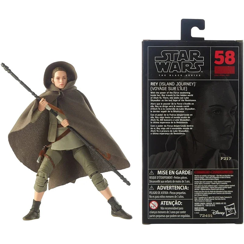 15cm Hasbro Star Wars  Black Series E8 Rey action figures model toy collectio Decorative model gift