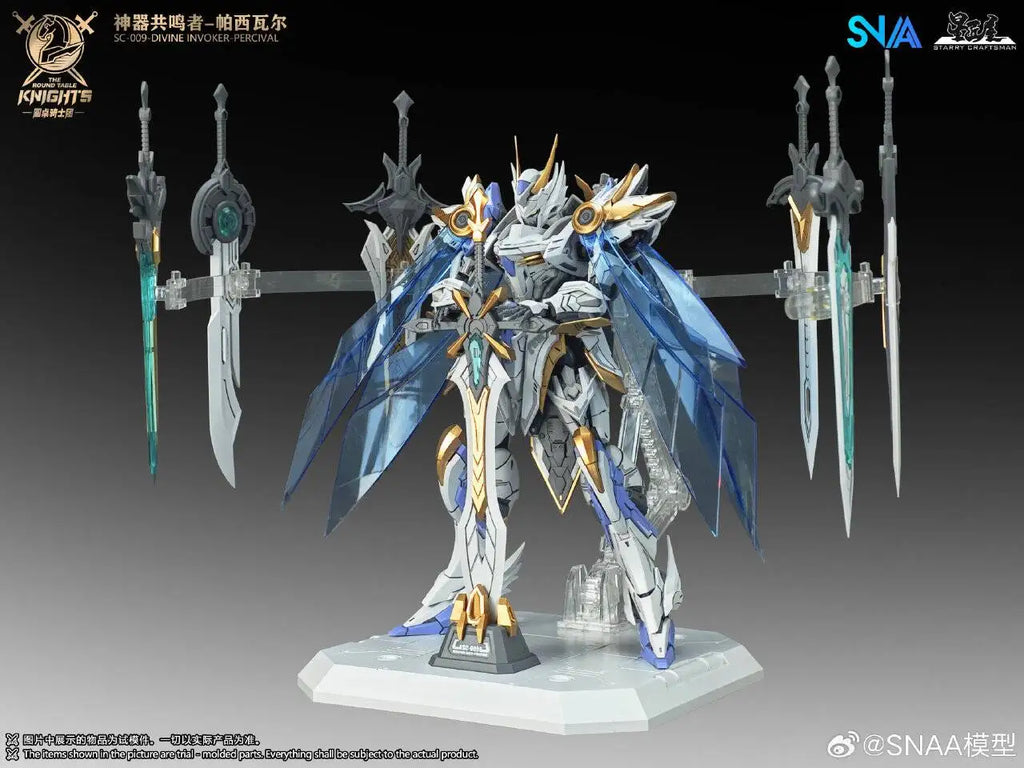 New Original SNAA HG 1/144 SC-009-DIVINE INVOKER-PERCIVAL Model The Round Table Knights Action Figure Collection Model Toy Gifts