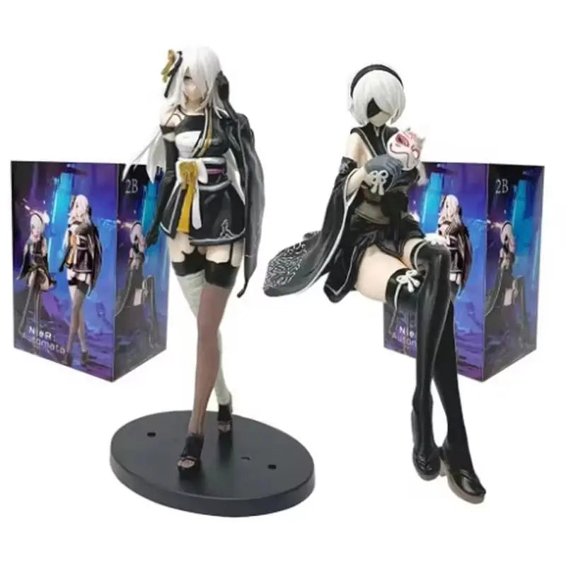 Yorha No.2 Type B Anime Girl Figure Ver1.1a Model A No.2 Kimono Action Figure Collection Modle Toy  Boy'S Birthday Gift