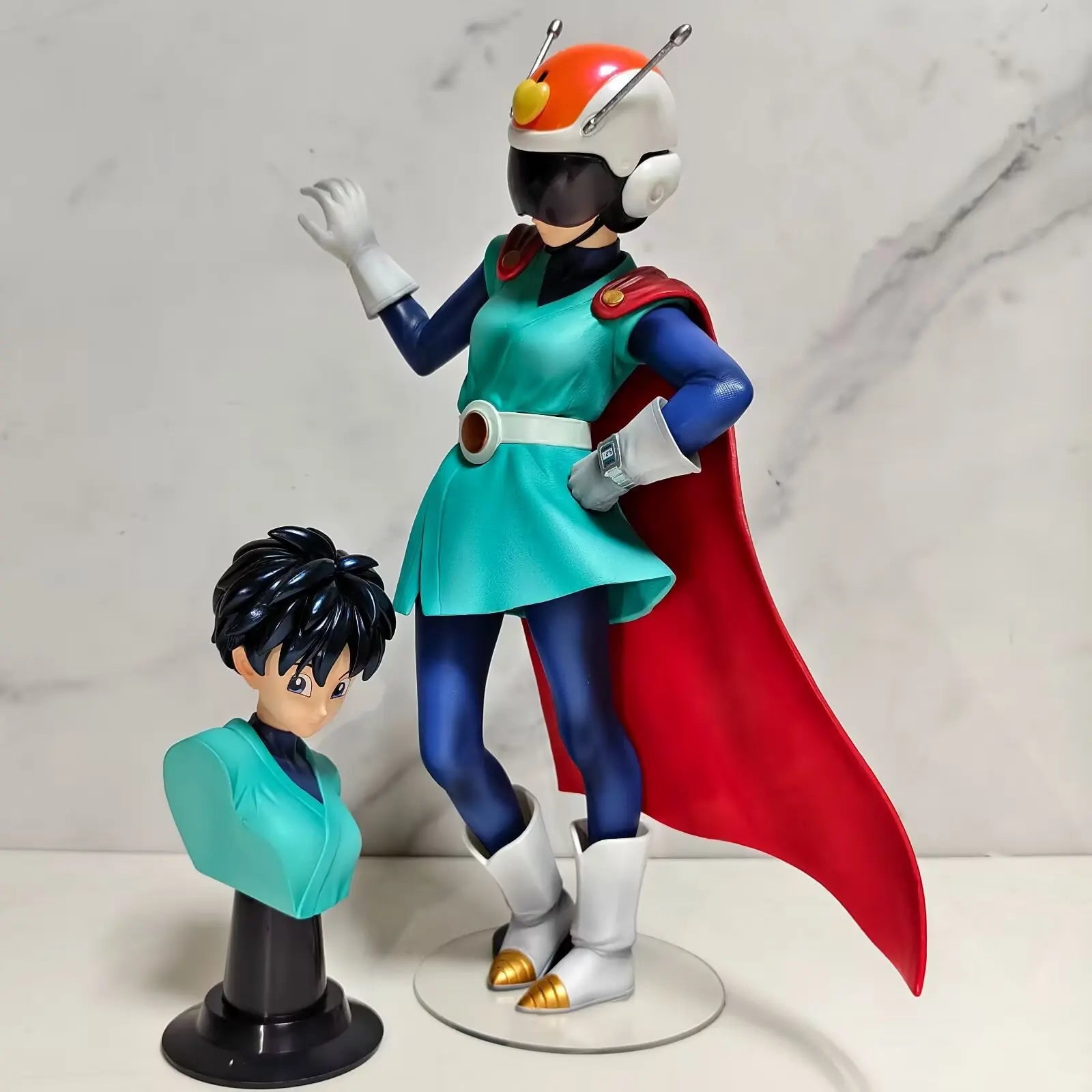 Dragon Ball Gohan & Videl Great Saiyaman Standing Position Anime Figure Model Statue Collection Desktop Decoration Ornament Toys