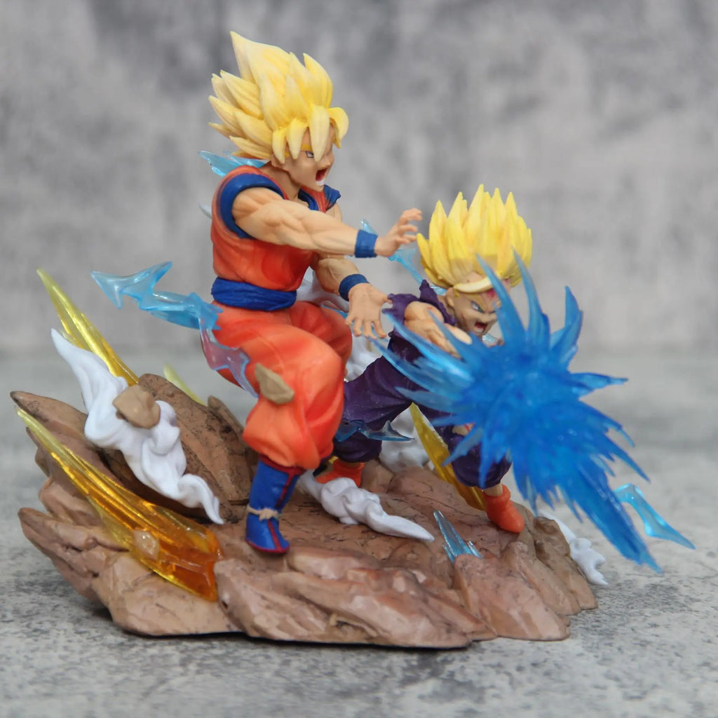 Dragon Ball Z Anime Figure Son Goku Kamehameha Figures Cell Kakarotto Super Saiyan Decoration Model Statue Doll Toy Gifts