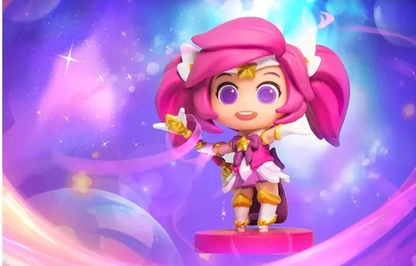 Original LOL League of Legends Lulu Jinx Poppy Janna Star Guardian Game Statues Action Figures Mini Model Toys Gift