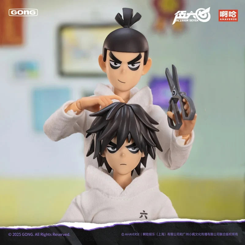 The First Original Creation 22cm Scissor Seven Action Figure Model 1/8 Anime Series Killer Seven Model Toy Collectible Gift