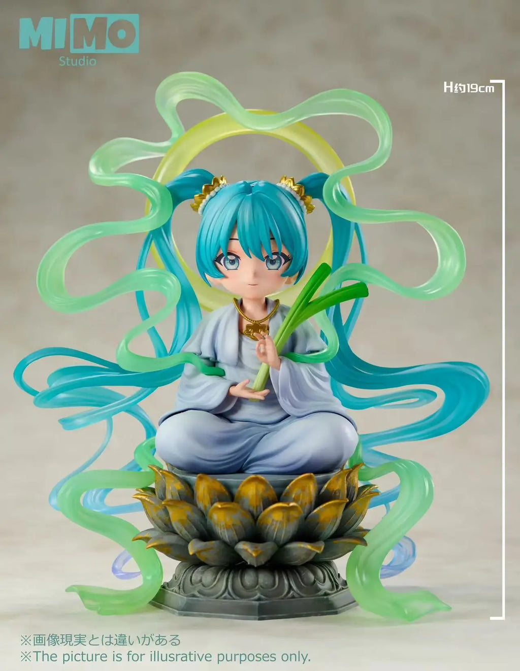 【Original】MIMO Studio Q Version Buddha Hatsune Miku Figure Model Toy