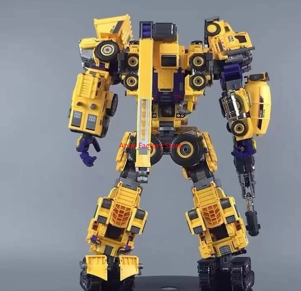 [IN STOCK ] Mecha Invasion GIANT LEGION Yellow Devastator Scrapper Mixmaster Hook Scavenger Bonecrusher Long Haul Action Figure