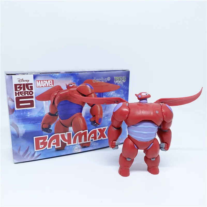 Big Hero 6 red Baymax Ornament Figurine Gift Birthday Cake Baking Decor Figure Statue Doll Ornament Collection PVC Model Toy
