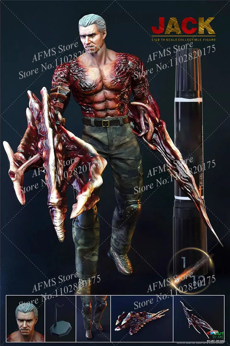 BY-ART BY-G04 1/12 Sammlerfigur Jack Major Villain Doll Full Set 6Inch Männer Soldat Actionfigur Modell Spielzeug