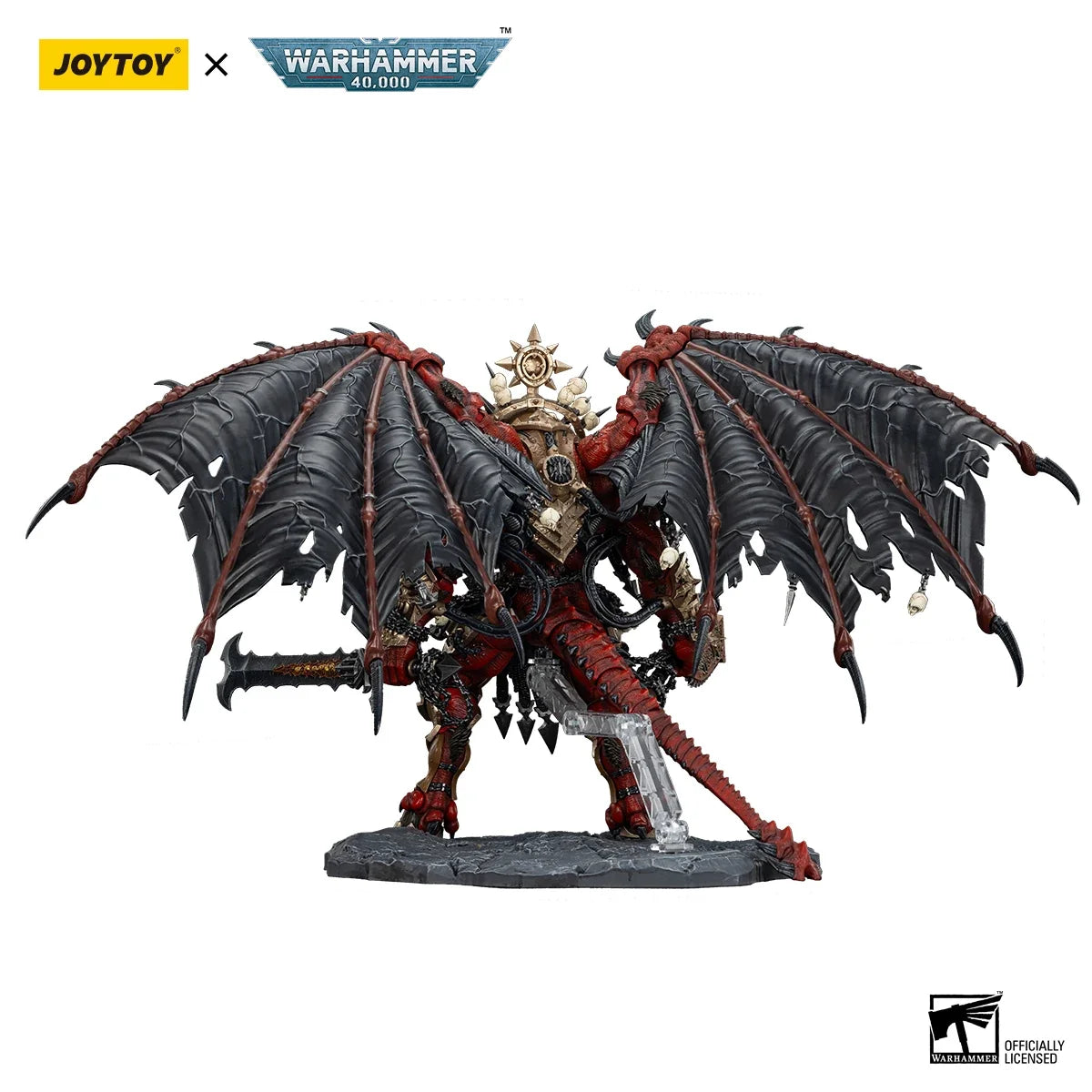 JOYTOY Warhammer 40K 1/18 World Eaters Angron Daemon Primarch of Khorne 38cm Action Figure Mini Soldier Model For Collection