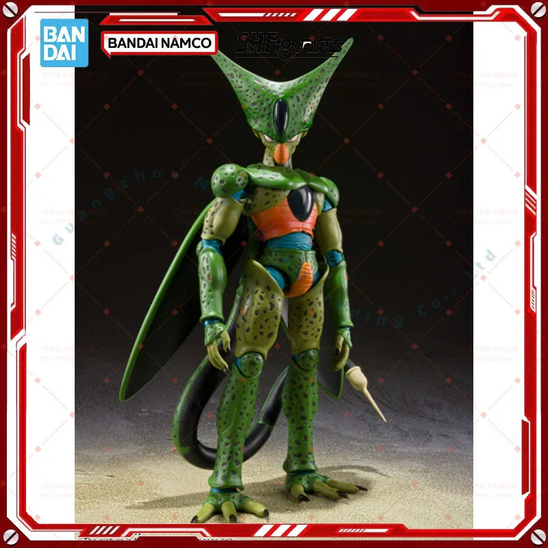 Dragon Ball Z SHF Cell First Form Anime Action Figure Genuine Model Kit Collection Finished Toys for Wholesale
